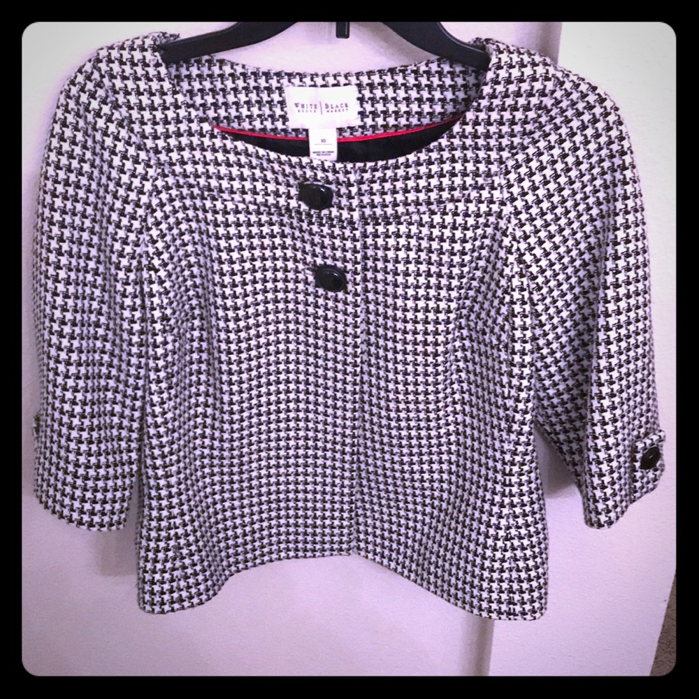 WHBM White House black market short blazer size 10